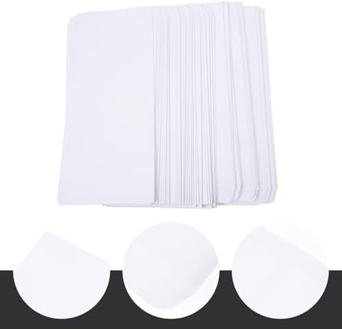 100pcs Blank White Paper Cash Envelopes Xmas for Receipts - Image 6