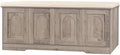 DINZI LVJ Shoe Storage Bench with Cushion, Door, Greige 47.2" LX17.7 H by DINZILVJ