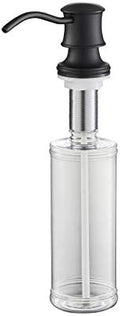 KIBI Countertop Refillable Soap Dispenser for Kitchen Sink | 8.5 Ounce Capacity with Easy Pump Action | Durable Stainless Steel Pump and Matte Black Finish for Corrosion Resistance (KSD101) by KIBI
