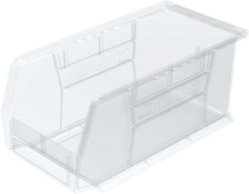 Akro-Mils 30230 AkroBins Plastic Storage Bins, 11"x5"x5", Clear, 12-Pack by Akro-Mils