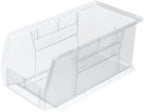 Akro-Mils 30230 AkroBins Plastic Storage Bins, 11"x5"x5", Clear, 12-Pack by Akro-Mils