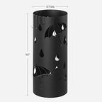 SONGMICS Umbrella Stand, Steel Round Holder Rack, 6.7 x 6.7 x 16.1 Inches - Image 5