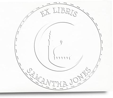 Custom Made Library Embosser - Desk Holy Crescent Star Return Book Embosser for Muslim Community Leaders - Personalized Embossing Stamp for Libraries, Offices, and Personal Collections by AcornSalesCo
