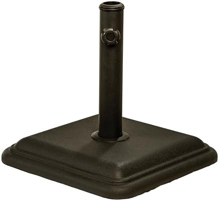 US Weight 26lb Outdoor Umbrella Base - Use with Patio Table - Bronze by USWeight