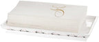 Creative Scents Vanda Bathroom Vanity Tray – Decorative Cherry Blossom White Resin Perfume Tray for Dresser -Small Rectangle Floral Tray for Bathroom Countertop, Perfume, & Dresser Cosmetics Organizer - Image 2