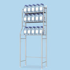 3-Tier Over The Toilet Storage, Freestanding Metal Bathroom Shelves, Above Toilet Storage Rack with Hooks and Paper Holder, Space-Saving, for Bathroom Restroom Laundry, Black - Image 6