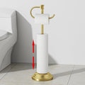 RUMOSE Toilet Paper Holder Stand for Floor Free Standing, Gold by RUMOSE