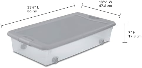 Sterilite Wheeled Latching Box w/Lids for Home & Office, 56 Quart, 8-Pack - Image 2