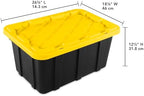 Sterilite Industrial Storage Tote with Lids for Garage, 17 Gallon, 12-Pack - Image 3