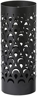 Mango Steam Tall Round Umbrella Holder 21.75 Inches Tall (Peacock Black) - Image 2