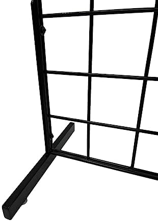 Only Hangers Black Gridwall Countertop Display with Mini T-Legs - Includes (9) 4" Gridwall Hooks Included - Heavy Duty Panel - 12" x 24" - Image 4