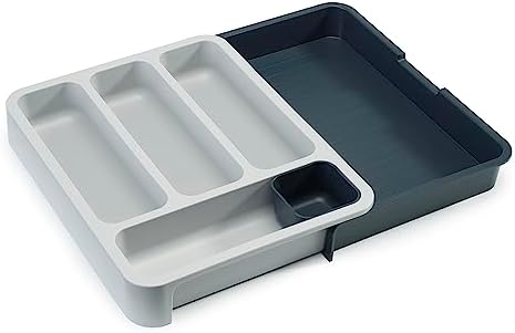 Joseph Joseph 85042 DrawerStore Expandable Cutlery Tray, Gray - Image 2