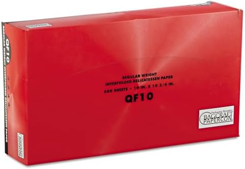 Bagcraft Qf10 Interfolded Dry Wax Deli Paper, 10 X 10.25, White, 500/box, 12 Boxes/Carton - Image 3