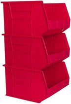 Akro-Mils 30270 AkroBins Plastic Storage Bins, 18"x16"x11", Red, 3-Pack by Akro-Mils