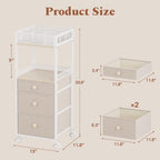 Plaviya Makeup Organizer Cart 3 Drawers for Perfume, Skin Care, Nail Polish - Image 2