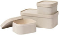 LA JOLIE MUSE Decorative Storage Boxes with Lids Faux Leather, Grey 3 Pack by LaJol%C3%ADeMuse