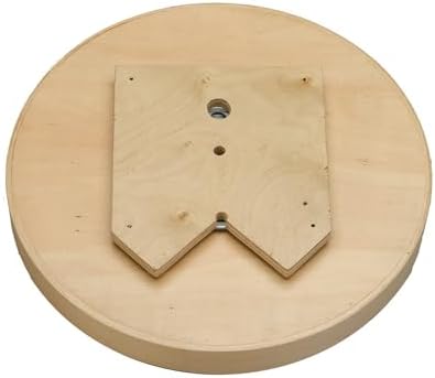 Rev-A-Shelf 24" Full Circle Lazy Susan Turntable Storage Organizer for Corner Kitchen Cabinets with Swivel Bearings, Maple Wood, LD-4BW-001-24SB-1 - Image 6