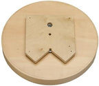Rev-A-Shelf 24" Full Circle Lazy Susan Turntable Storage Organizer for Corner Kitchen Cabinets with Swivel Bearings, Maple Wood, LD-4BW-001-24SB-1 - Image 6