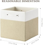 FinishingBo 13x13x13 Storage Cube Bins 4 Pack, Cube Shelf Baskets - Image 3