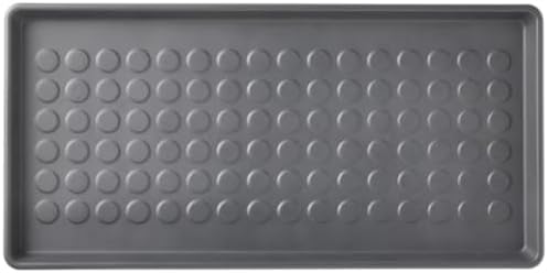 Indoor Outdoor Shoe Tray, 28 x 14 inches, Gray, Using a Shoe mat Protects Your Floor from Dirt and Gravel by Unknown