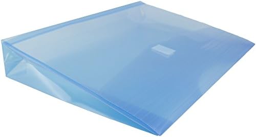 JAM Paper Plastic Envelopes with Hook & Loop Closure - 2" Expansion - Letter Booklet - 9 3/4" x 13" - Blue - 12/Pack - Image 4