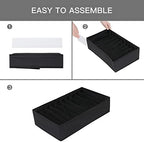 Qozary 4 Pack Drawer Organizers for Clothing, 10 Grids Foldable Dresser Drawer Organizers, Clothes Organizer for Folded Clothes, T-shirt, Tank Tops, Camisoles, Underwear, Leggings, Baby Clothes - Image 6