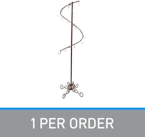 SSWBasics Boutique Cobblestone Spiral Purse Rack Stand - (6'H x 17" W) - Image 6