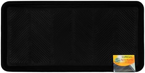 Rubber Boot Tray - 2 Pack Black 16x32 inch Waterproof Shoe Tray - Image 7