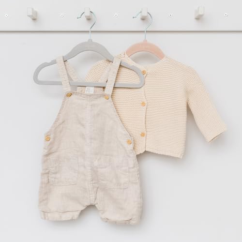 3 Sprouts Velvet Baby Hangers, Non Slip Slim, Gray, 30 Pack - Image 6