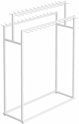 Metal Freestanding Belt Display Holder Organizer, Decorative Retail Store Double Sided Center Island Display Holder Tie Rack, Multifunctional Shawl Wallet and Scarves Rack Jewelry Organizer - Image 3