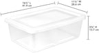 Sterilite Storage Box Stackable Tote, White, 12 Quart, 12 Pack - Image 3