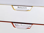 Durable, Varicolor Drawer Organizer, 7 Color Coded Drawers, White - Image 4