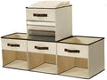 DECOMOMO Storage Bins, Cube Storage Bin with Window by DECOMOMO