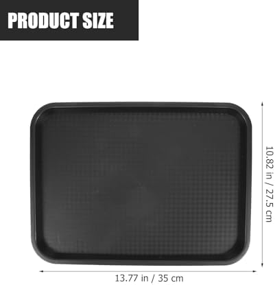 Yardwe Black Plastic Boot Tray - Multi-Purpose Waterproof Shoe Mat for Indoor and Outdoor Use, for Entryways, Mudrooms, and Pet Bowls - Image 3