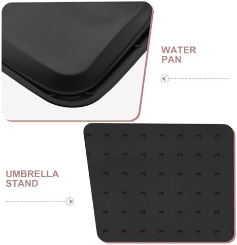 Silicone Umbrella Drip Tray for Entryway and Office Use, Black Non Slip Waterproof Umbrella Rack Drip Pan with Universal Compatibility and Easy Maintenance, Modern Minimalist - Image 3