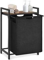 VASAGLE Laundry Hamper with Shelf, 1 Pull-Out Bag, 17.2 Gallons (65L) by VASAGLEbySONGMICSHOME