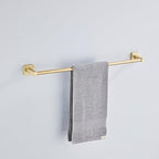 Brusehd Light Gold Bathroom Hardware Set 4 Pieces,Bathroom Accessories Set Stainless Steel Wall Mounted, Hand Towel Bar, Towel Ring, Robe Towel Hooks,Toilet Paper Holder,Towel Bar Set, 23.6 Inch… - Image 2