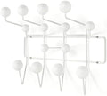 SHISEDECO Mid Century Modern Hang it All Coat Rack Wall Mount Hanger White by SHISEDECO
