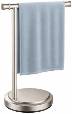 Hoimpro Hand Towel Holder Stand Towel Bar Rack Countertop Brushed Nickel by Hoimpro