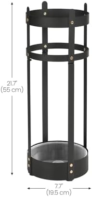 SONGMICS Umbrella Stand, Steel Round Holder Rack, 7.7 x 7.7 x 21.7 Inches - Image 4