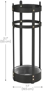 SONGMICS Umbrella Stand, Steel Round Holder Rack, 7.7 x 7.7 x 21.7 Inches - Image 4