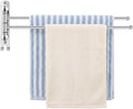 Teenyyou 20.4" Swivel Towel Rack 2 Arms 304 Stainless Steel Sliver by Teenyyou