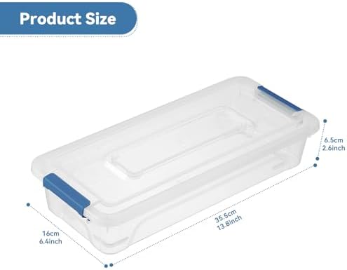 novelinks 4 Quart Clear Plastic Storage Containers with Lids (8 Pack) - Image 4