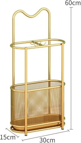 Metal Umbrella Holder Stand,Metal Umbrella Stand for Entryway, Stand Cane Holder with Drip Tray, Umbrella Rack Storage Bin Freestanding,Black - Image 2