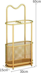 Metal Umbrella Holder Stand,Metal Umbrella Stand for Entryway, Stand Cane Holder with Drip Tray, Umbrella Rack Storage Bin Freestanding,Black - Image 2