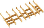 kiplant Bamboo Drawer Dividers - Adjustable Drawer Dividers for Kitchen, Clothes, Closet & Office - 8 Pack with Inserts, 13.8-18.8 Inches, Non-Slip Silicone Ends by kiplant