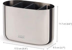 Joseph Joseph EasyStore Luxe Large Stainless-Steel Toothbrush Caddy - Image 6