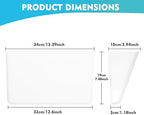 EASEPRES 6 Pack White Plastic Single Pocket Hanging File Organizer, Wall Mount Paper Mails Magazines Holder, Mounted Folder Bins for Office School and Home, 12.99x4.13x7.48 inches - Image 2