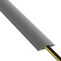 D-Line 30ft Floor Cord Cover, Floor Cable Protector, Extension Cord Cover, Protect Wires & Prevent Cable Trips, Cable Management Solution - Cord Cavity = 0.63" (W) x 0.31" (H) - Gray by CleanItSupply