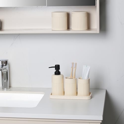 INIUNIK Bathroom Accessory Set, 6 Piece, Resin - Image 3